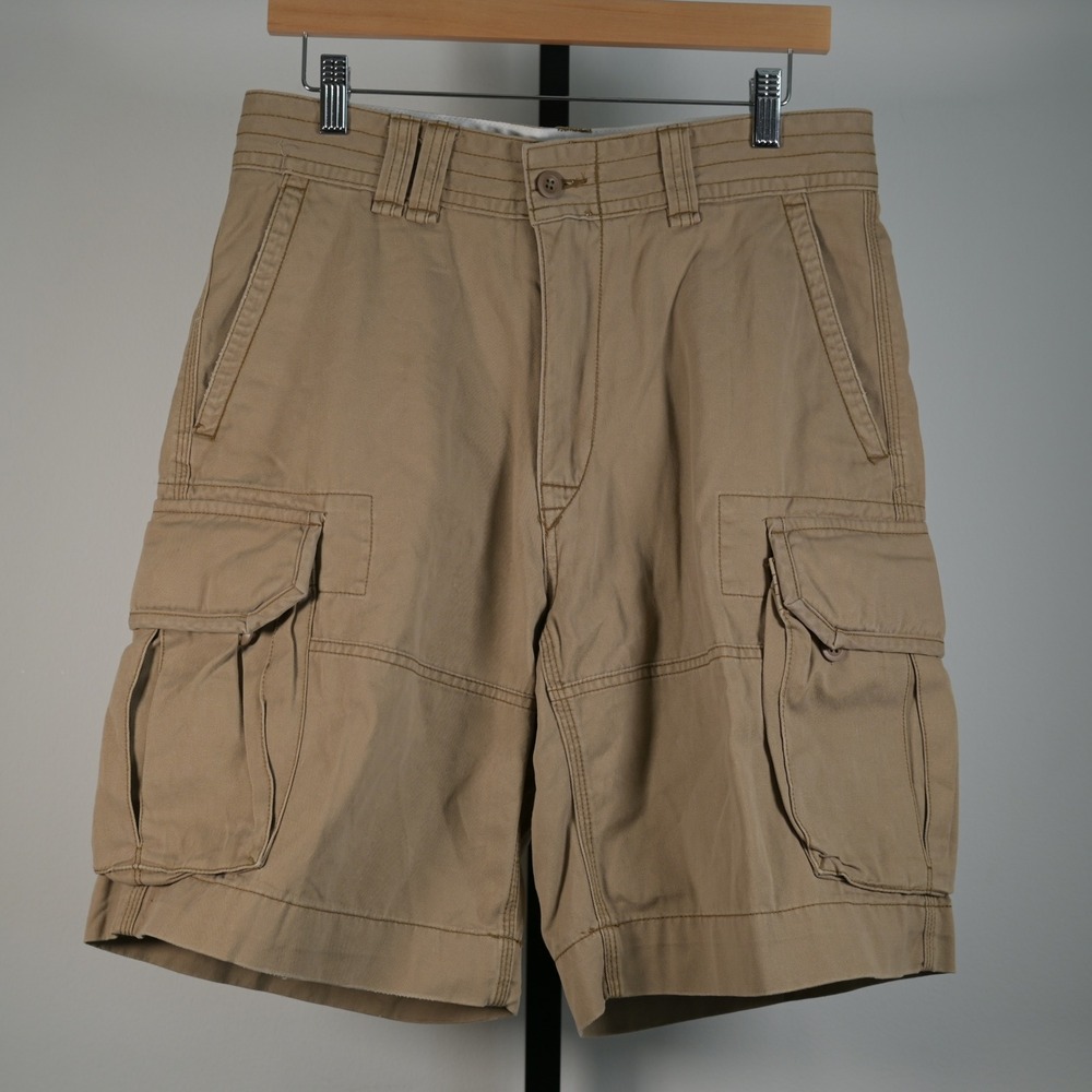 Ralph Lauren Men 33 Classic Polo Chino Cargo Shorts Tan